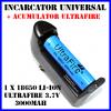 Acumulator 18650 UltraFire 3000mah + Incarcator Li-ion