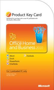 Microsoft Office Home & Business 2010 English