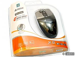 Mouse A4TECH X6-30D, USB/PS2, negru