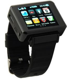 WATCH Mobile K1 Sport: Telefon in forma de CEAS -negru