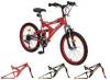 Bicicleta mountain bike full suspension DHS 2042 Climber 18 viteze model 2011 copii 6-8 ani