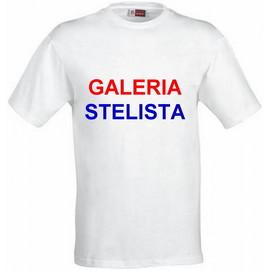 Tricou unisex maneca scurta alb "GALERIA STELISTA"