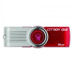 Memorie USB Kingston DataTraveler 101 G2, 8GB, USB 2.0, Rosu