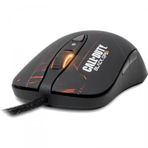 Mouse gaming SteelSeries Call of Duty: Black Ops II, 5700 DPI, Negru mat
