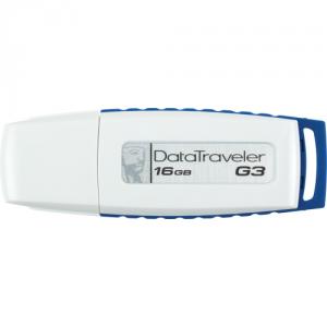 Memorie USB Kingston DataTraveler I Gen 3, 16GB, USB 2.0 Alb/Alabstru