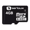 Card de memorie serioux micro-sdhc 4gb, class 4 +