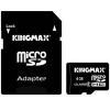 Card memorie kingmax micro-sdhc 4gb, clasa 4 + adaptor sd