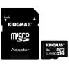 Card memorie Kingmax Micro-SDHC 8GB, Clasa 6 + Adaptor SD