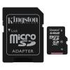 Card de memorie kingston micro-sdxc 64gb, clasa 10 +