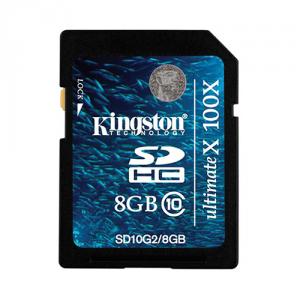 Card de memorie Kingston SDHC 8GB, ultimateX, 100X, Class 10