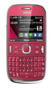 Telefon Mobil Nokia 302 Asha Plum Red NOK302PR