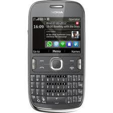 Telefon Mobil Nokia 302 Asha Dark Grey NOK302GSMGR