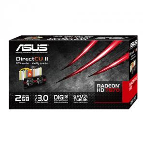 Placa Video ASUS Radeon 7870 DirectCU II V2, 2GB, GDDR5, 256bit, DVI, HDMI, DisplayPort, PCI-E 3.0