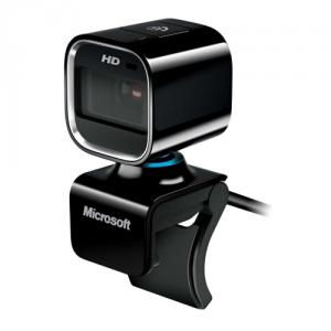 Camera Web pentru Notebook Microsoft LifeCam HD-6000, cu certificat Skype, Neagra