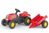 Tractor cu pedale si remorca copii rolly toys