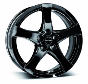 Jante ALIAJ R17 - BORBET F black glossy R17 7 5X112 ET35