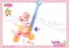 OSCAR CREATION - Papusa bebe cu tricicleta muzicala 38 cm