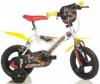 Dino bikes - bicicleta cu roti ajutatoare alba 123gln