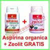Promotie aspirina organica 40 capsule + zeolit 40 capsule gratis -