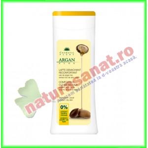 Lapte Demachiant Reconfortant cu Ulei de Argan Bio si Extract Bio de Aloe Vera 200 ml - Cosmetic Plant