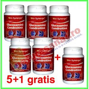 PROMOTIE Glucozamina Condroitina 60 capsule moi 5+1 gratis - Bio Synergie
