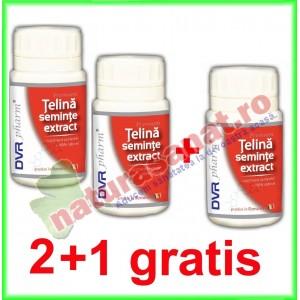 PROMOTIE Telina seminte extract 60 capsule 2+1 GRATIS - DVR Pharm