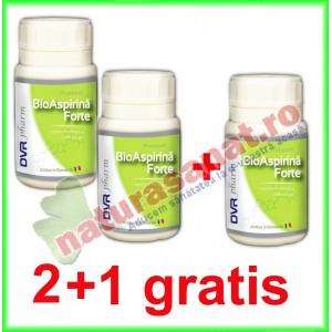 PROMOTIE BioAspirina Forte 2+1 GRATIS 60 capsule - DVR Pharm