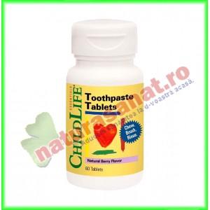 Toothpaste Tablets 60 tablete ( pasta de dinti tablete cu gust de fructe ) - Childlife Essentials - Secom