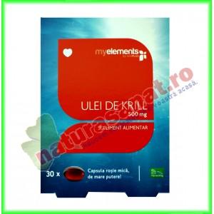 Krill Oil Omega 3 500 mg 30 capsule - My Elements