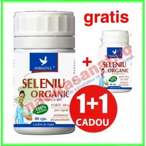 Seleniu organic PROMOTIE 80 + 40 capsule GRATIS - Herbagetica