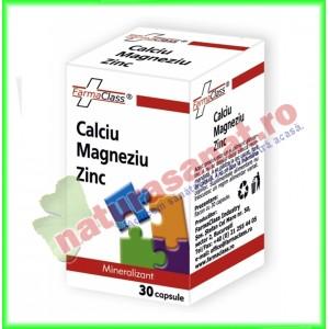 Calciu Magneziu Zinc 30 capsule - Farmaclass