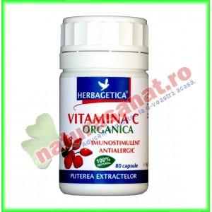 Vitamina C Organica 80 capsule - Herbagetica