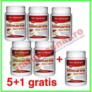 PROMOTIE Silimarina Milk Thistle 30 capsule moi 5+1 GRATIS - Bio Synergie