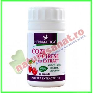Cozi de Cirese cu Extract 80 capsule - Herbagetica