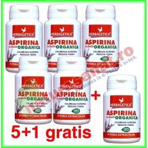 Aspirina Organica 40 capsule PROMOTIE 5+1 gratis - Herbagetica