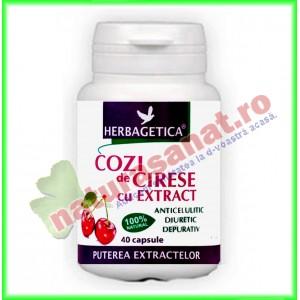 Cozi de Cirese cu Extract 40 capsule - Herbagetica