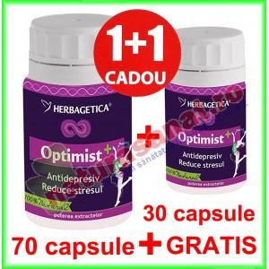 Optimist + PROMOTIE 70+30 capsule GRATIS - Herbagetica