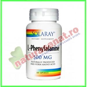 L - Phenylalanine 500 mg  60 capsule - Solaray - Secom