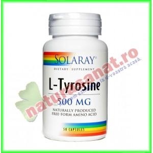 L - Tyrosine 500mg 50 capsule - Solaray - Secom