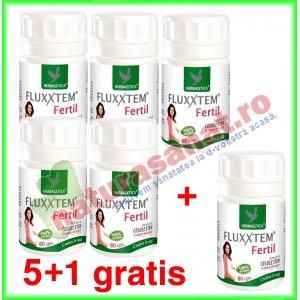 PROMOTIE FLUXXTEM Fertil 80 capsule 5+1 gratis - Herbagetica