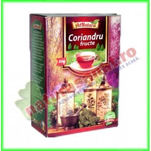 Ceai Coriandru Fructe 50 g - Ad Natura
