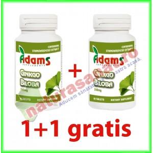 Ginkgo Biloba 240mg 60 tablete PROMOTIE 1+1 gratis - Adams Vision