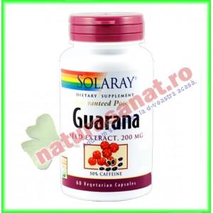 Guarana 60 capsule vegetale - Solaray - Secom
