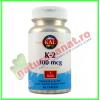 Vitamin K-2 100mcg 60 tablete ActivTab - KAL / Solaray - Secom