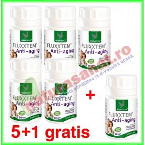 FLUXXTEM Anti-aging 80 capsule PROMOTIE 5+1 gratis - Herbagetica