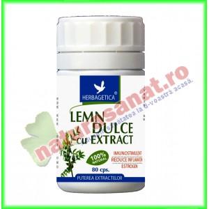 Lemn dulce extract 80 capsule - Herbagetica