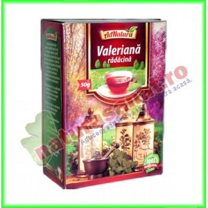 Ceai Valeriana Radacina 50 g - Ad Natura