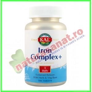 Iron Complex + 100 tablete - KAL Solaray (Secom)
