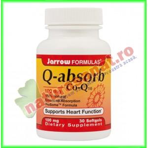 Q Absorb 100mg (CoQ-10) 30 capsule gelatinoase moi -  Jarrow Formulas - Secom