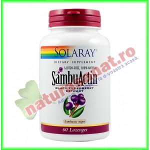 Sambu Actin Black Elderberry 200 mg (Extract Fructe Soc) 60 comprimate pentru supt - Solaray (Secom)